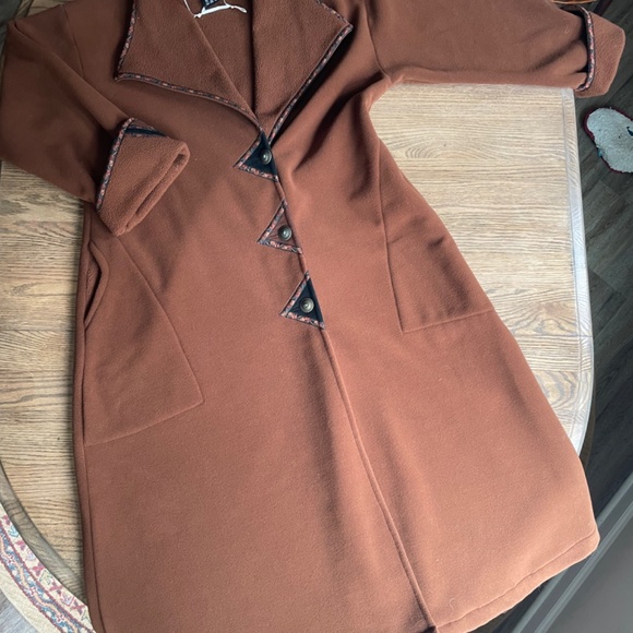 *Vintage 90's* Red Rover (M) brown polar tea fleece jacket - Picture 8 of 9